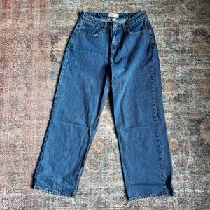 Abercrombie & Fitch The Loose Curve Love Blue Denim Jeans, size 8 Short or 29